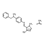 CAS#: 84000-82-8， 5-({4-[Benzyl(methyl)amino]phenyl}diazenyl)-1,4-dimethyl-4,5-dihydro-1H-1,2,4-triazol-1-ium acetate