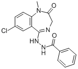 CAS#: 84044-26-8， 1-Methyl-7-Chloro-5-Benzoylhydrazino-2,3-Dihydro-1H-1,4-Benzodiazepin- 2-One