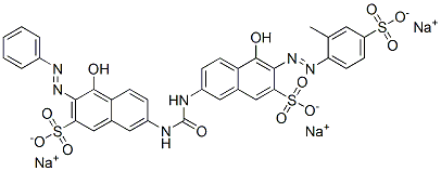 CAS#: 84045-67-0， Trisodium 4-Hydroxy-7-[[[[5-Hydroxy-6-[(2-Methyl-4-Sulphonatophenyl)Azo]-7-Sulphonato-2-Naphthyl]Amino]Carbonyl]Amino]-3-(Phenylazo)Naphthalene-2-Sulphonate