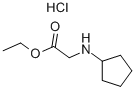 structure of CAS# 84126-69-2, N-Cyclopentyl-Amino-Acetic Acid Ethyl Ester Hydrochloride;N-Cyclopentyl-Amino-Aceticacidethylesterhydrochloride;Glycine, N-Cyclopentyl-, Ethyl Ester, Hydrochloride;N-CYCLOPENTYL-AMINO-ACETIC ACID ETHYL ESTER HCL