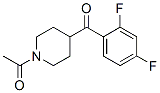 结构式 CAS# 84162-82-3, 1-乙酰基-4-(2,4-二氟苯甲酰)哌啶