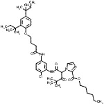 CAS 登录号：84184-25-8， 己基1-(1-{[5-({4-[2,4-二(2-甲基-2-丁炔基)苯氧基]丁酰基}氨基)-2-氯苯基]氨基}-4,4-二甲基-1,3-二氧代-2-戊烷基)-1H-咪唑-2-羧酸酯