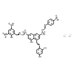 CAS#: 84195-79-9， 4-[2-[8-hydroxy-6-[[[2-(2-hydroxy-3,5-dinitrophenyl)diazenyl]oxy]sulfonyl]-3-[[[2-(4-nitrophenyl)diazenyl]oxy]sulfonyl]-1-naphthalenyl]diazenyl]-1,3-Benzenediol sodium salt (1:2)