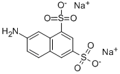 结构式 CAS# 842-17-1, 7-氨基-1,3-萘二磺酸二钠盐