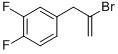 structure of CAS# 842140-34-5, 2-Bromo-3-(3,4-Difluorophenyl)-1-Propene;2-BROMO-3-(3',4'-DIFLUOROPHENYL)-1-PROPENE;2-BROMO-3-(3,4-DIFLUOROPHENYL)-1-PROPENE