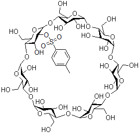 structure of CAS# 84216-71-7, Mono-2-O-(p-Toluenesulfonyl)-beta-Cyclodextrin