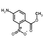 structure of CAS# 84228-45-5, Methyl 4-amino-2-nitrobenzoate;methyl 4-amino-2-nitrobenzoate