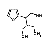 structure of CAS# 842971-89-5, N<sup>1</sup>,N<sup>1</sup>-Diethyl-1-(2-furyl)-1,2-ethanediamine;(2-amino-1-(2-furyl)ethyl)diethylamine;[2-amino-1-(furan-2-yl)ethyl]diethylamine;1,2-ETHANEDIAMINE,N1,N1-DIETHYL-1-(2-FURANYL)-