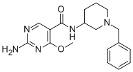 CAS#: 84332-21-8， 2-Amino-N-(1-Benzyl-3-Piperidyl)-4-Methoxy-5-Pyrimidinecarboxamide