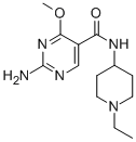 CAS#: 84332-23-0， 2-Amino-N-(1-Ethyl-4-Piperidyl)-4-Methoxy-5-Pyrimidinecarboxamide