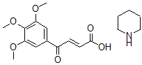 CAS#: 84386-16-3， (E)-4-Oxo-4-(3,4,5-Trimethoxyphenyl)-2-Butenoic Acid Compd. With Piperidine (1:1)