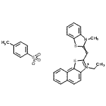 CAS#: 84434-30-0， 3-Ethyl-2-[(3-methyl-1,3-benzothiazol-2(3H)-ylidene)methyl]naphtho[2,1-d][1,3]thiazol-3-ium 4-methylbenzenesulfonate