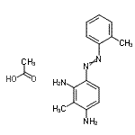 CAS#: 84434-46-8， 2-Methyl-4-[(2-methylphenyl)diazenyl]-1,3-benzenediamine acetate (1:1)