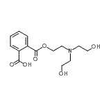 CAS#: 84473-57-4， 2-({2-[Bis(2-hydroxyethyl)amino]ethoxy}carbonyl)benzoic acid