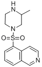 结构式 CAS# 84477-73-6, 1-(5-异喹啉基磺酰基)-3-甲基哌嗪