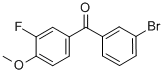 结构式 CAS# 844879-54-5, 3-溴-3'-氟-4'-甲氧基二苯甲酮