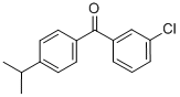 结构式 CAS# 844884-92-0, 3-氯-4'-异丙基二苯甲酮
