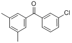 structure of CAS# 844884-98-6, 3-Chloro-3',5'-Dimethylbenzophenone;3-CHLORO-3',5'-DIMETHYLBENZOPHENONE