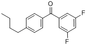 结构式 CAS# 844885-13-8, 4-正丁基-3',5'-二氟二苯甲酮