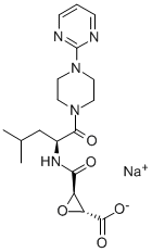 CAS#: 84518-85-4， (2R-(2-alpha,3-beta(S*)))-3-(((3-Methyl-1-((4-(2-Pyrimidinyl)-1-Piperazinyl)Carbonyl)Butyl)Amino)Carbonyl)-Oxiranecarboxylic Acid Monosodium Salt