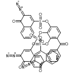 CAS#: 84522-08-7， 4-Benzoylbenzene-1,2,3-triyl tris(3-diazo-4-oxo-3,4-dihydro-1-naphthalenesulfonate)