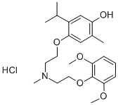 CAS#: 84541-62-8， 4-[2-[2-(2,6-Dimethoxyphenoxy)Ethyl-Methylamino]Ethoxy]-2-Methyl-5-Propan-2-Ylphenol Hydrochloride