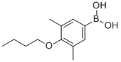 结构式 CAS# 845551-41-9, 2-丁氧基-3,5-二甲基苯硼酸