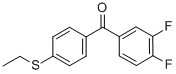 structure of CAS# 845781-10-4, 3,4-Difluoro-4'-(Ethylthio)Benzophenone;3,4-DIFLUORO-4'-(ETHYLTHIO)BENZOPHENONE