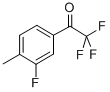 structure of CAS# 845823-06-5, 3'-Fluoro-4'-Methyl-2,2,2-Trifluoroacetophenone;2,2,2-TRIFLUORO-1-(3-FLUORO-4-METHYL-PHENYL)-ETHANONE;3'-FLUORO-4'-METHYL-2,2,2-TRIFLUOROACETOPHENONE;4'-METHYL-2,2,2,3'-TETRAFLUOROACETOPHENONE
