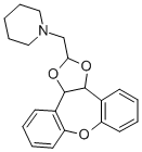 CAS#: 84646-79-7， 1-((3a,12b-Dihydrodibenzo(b,f)-1,3-Dioxolo(4,5-d)Oxepin-2- Yl)Methyl)-Piperidine