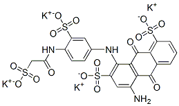 CAS#: 84696-92-4， Tetrapotassium 5-Amino-9,10-Dihydro-9,10-Dioxo-8-[[3-Sulphonato-4-[(Sulphonatoacetyl)Amino]Phenyl]Amino]Anthracene-1,7-Disulphonate