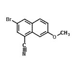CAS#: 847505-83-3， 3-Bromo-7-methoxy-1-naphthonitrile