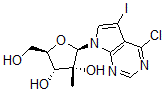 CAS#: 847551-48-8， 4-Chloro-5-Iodo-7-(2-C-Methyl-beta-D-Ribofuranosyl)-7H-Pyrrolo[2,3-d]Pyrimidine