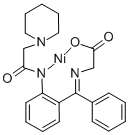 结构式 CAS# 847654-17-5, N-[alpha-[2-(哌啶乙酰氨基)苯基]亚苄基]甘氨酰酸基]镍