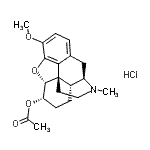 CAS#: 84824-86-2， (5alpha,6alpha)-3-Methoxy-17-methyl-4,5-epoxymorphinan-6-yl acetate hydrochloride (1:1)