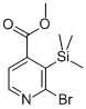 结构式 CAS# 848243-28-7, 2-溴-3-三甲基硅烷基-异烟酸甲酯