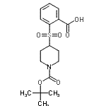 structure of CAS# 849035-97-8, 2-[(1-{[(2-Methyl-2-propanyl)oxy]carbonyl}-4-piperidinyl)sulfonyl]benzoic acid;2-((1-(te<wbr>rt-butoxy<wbr>carbonyl)<wbr>piperidin<wbr>-4-yl)sul<wbr>fonyl)ben<wbr>zoic acid;2-{[(benzylamino)carbonyl]amino}-3-methylbutanoic acid;2-{[(BENZ<wbr>YLOXY)CAR<wbr>BONYL]AMI<wbr>NO}-2-(TR<wbr>IFLUOROME<wbr>THYL)HEX-<wbr>5-ENOIC A<wbr>CID