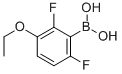 structure of CAS# 849062-00-6, 2,6-Difluoro-3-Ethoxybenzeneboronic Acid;2,6-Difluoro-3-Ethoxybenzeneboronic Acid 98%;2,6-Difluoro-3-Ethoxybenzeneboronicacid98%;2,6-Difluoro-3-Ethoxybenzeneboronic Acid