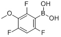 structure of CAS# 849062-08-4, 3-Methoxy-2,4,6-Trifluorophenylboronic Acid