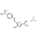 CAS#: 84989-56-0， 5-(Dimethylamino)-2-{[4-(dimethylamino)phenyl]diazenyl}-3-methyl-1,3,4-thiadiazol-3-ium trichlorozincate(1-)