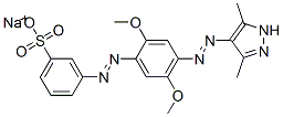 CAS#: 85030-26-8， Sodium 3-[[4-[(3,5-Dimethyl-1H-Pyrazol-4-Yl)Azo]-2,5-Dimethoxyphenyl]Azo]Benzenesulphonate