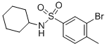 structure of CAS# 850429-69-5, N-Cyclohexyl-3-Bromo-4-Methylbenzenesulfonamide;3-Bromo-N-Cyclohexyl-4-Methyl-Benzenesulfonamide;Zinc04369299