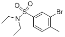 structure of CAS# 850429-71-9, N,N-Diethyl-3-Bromo-4-Methylbenzenesulfonamide;3-Bromo-N,N-Diethyl-4-Methyl-Benzenesulfonamide;Zinc04369313