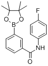 结构式 CAS# 850567-58-7, 3-(4-氟苯基)氨基羰基苯硼酸频哪醇酯
