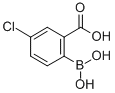 structure of CAS# 850568-07-9, (2-Carboxy-4-Chloro)Benzeneboronic Acid;(2-CARBOXY-4-CHLORO)BENZENEBORONIC ACID;5-CHLORO-2-(DIHYDROXYBORYL)BENZOIC ACID;2-CARBOXY-4-CHLOROPHENYLBORONIC ACID