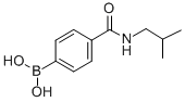 structure of CAS# 850568-13-7, 4-(Isobutylaminocarbonyl)Phenylboronic Acid;4-(Isobutylaminocarbonyl)Benzeneboronic Acid 97%;4-(Isobutylcarbamoyl)Benzeneboronic Acid, 97%;4-(Isobutylcarbamoyl)Benzeneboronic Acid 97%