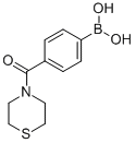 结构式 CAS# 850568-28-4, 4-(硫代吗啉-4-基羰基)苯硼酸
