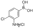 结构式 CAS# 850568-45-5, (3-氨基-4-氯苯基)硼酸盐酸盐