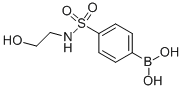 结构式 CAS# 850568-77-3, 4-(2-羟基乙基氨基磺酰基)苯硼酸