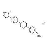 CAS#: 85098-66-4， 2,4-dihydro-4-[4-[4-(4-methoxyphenyl)-1-piperazinyl]phenyl]-3H-1,2,4-Triazol-3-one sodium salt (1:1)